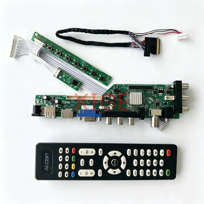Placa controladora compatible con LP140WH4 LP140WH1 LP140WHU LP140WH2 HDMI/VGA/AV/USB/DVB, pantalla para portátil de 40 pines LVDS 1366*768 1366x768, Kit DIY