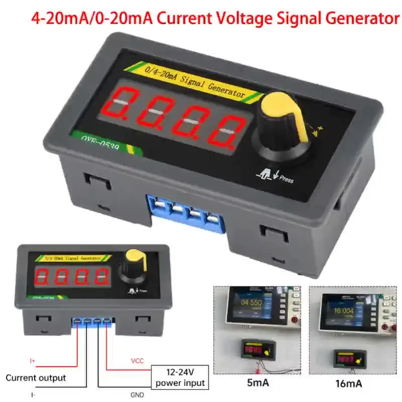 DC 12V/24V 4-20mA Signal Source Signal Generator With Polarity Protection