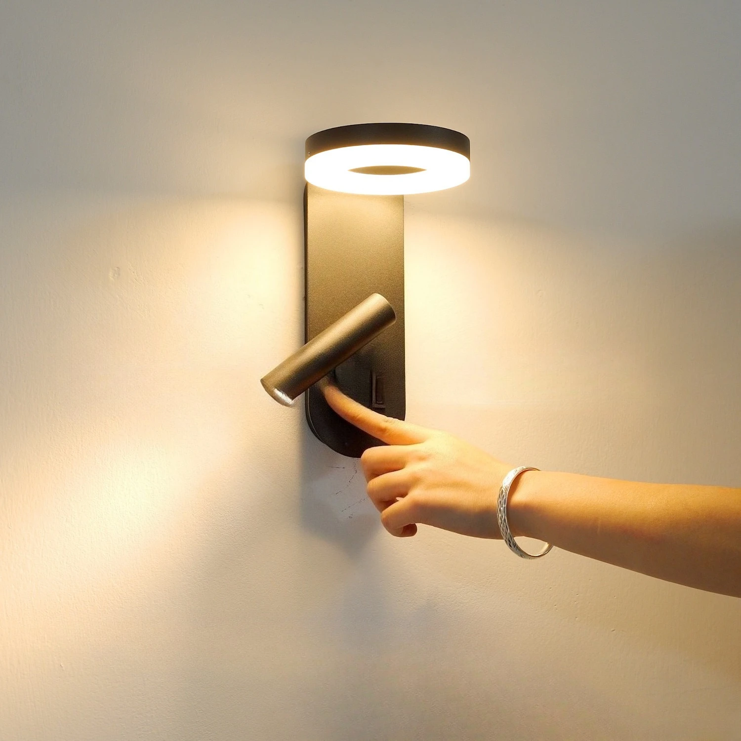 

Bedroom Bedside Wall Lamp with Switch Rotatable Spotlight Modern Simple Creative Bedroom Light Design Modern Led Light