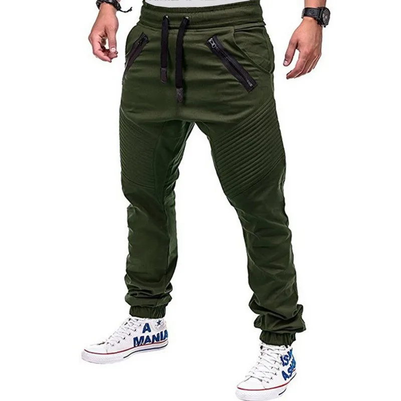 Spring and autumn loose sports pants, casual cropped pants, elastic waist, cross-border work attire, leggings, Harlan pants