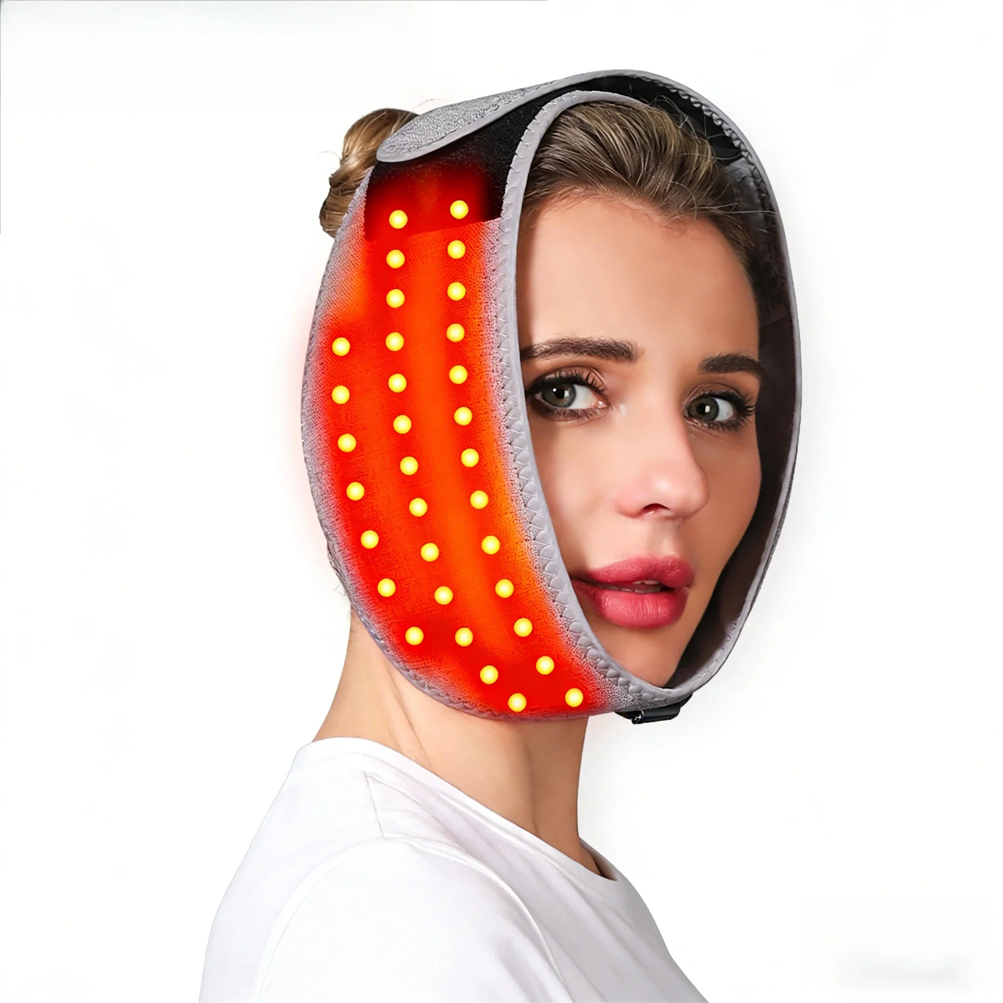 Red Light Heating Pad Heating Strap Jaw Heating Pad Face Relax Jaw Comfort Home Relax 3 Modes Chin Heating