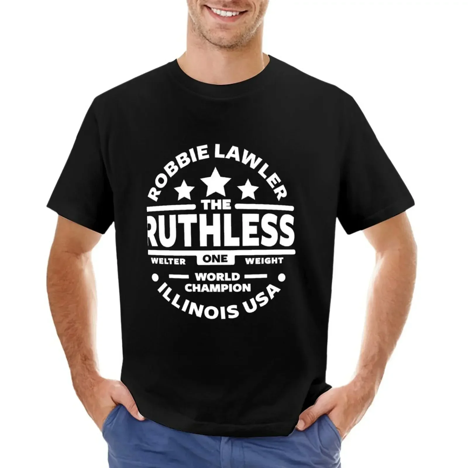 Robbie Lawler T-Shirt sports fans graphic tee shirt blue archive basketball graphic tees plus size men clothing