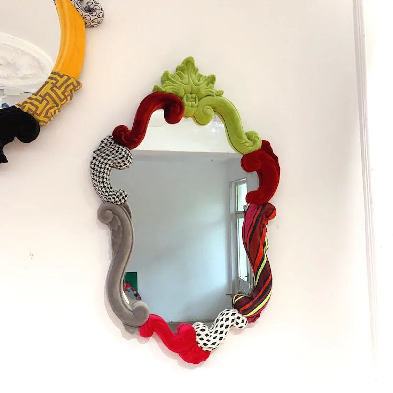 Designer Living Room Wall Decoration Mirror Frame Bathroom Makeup Bathroom Cabinet  Entrance Mirror