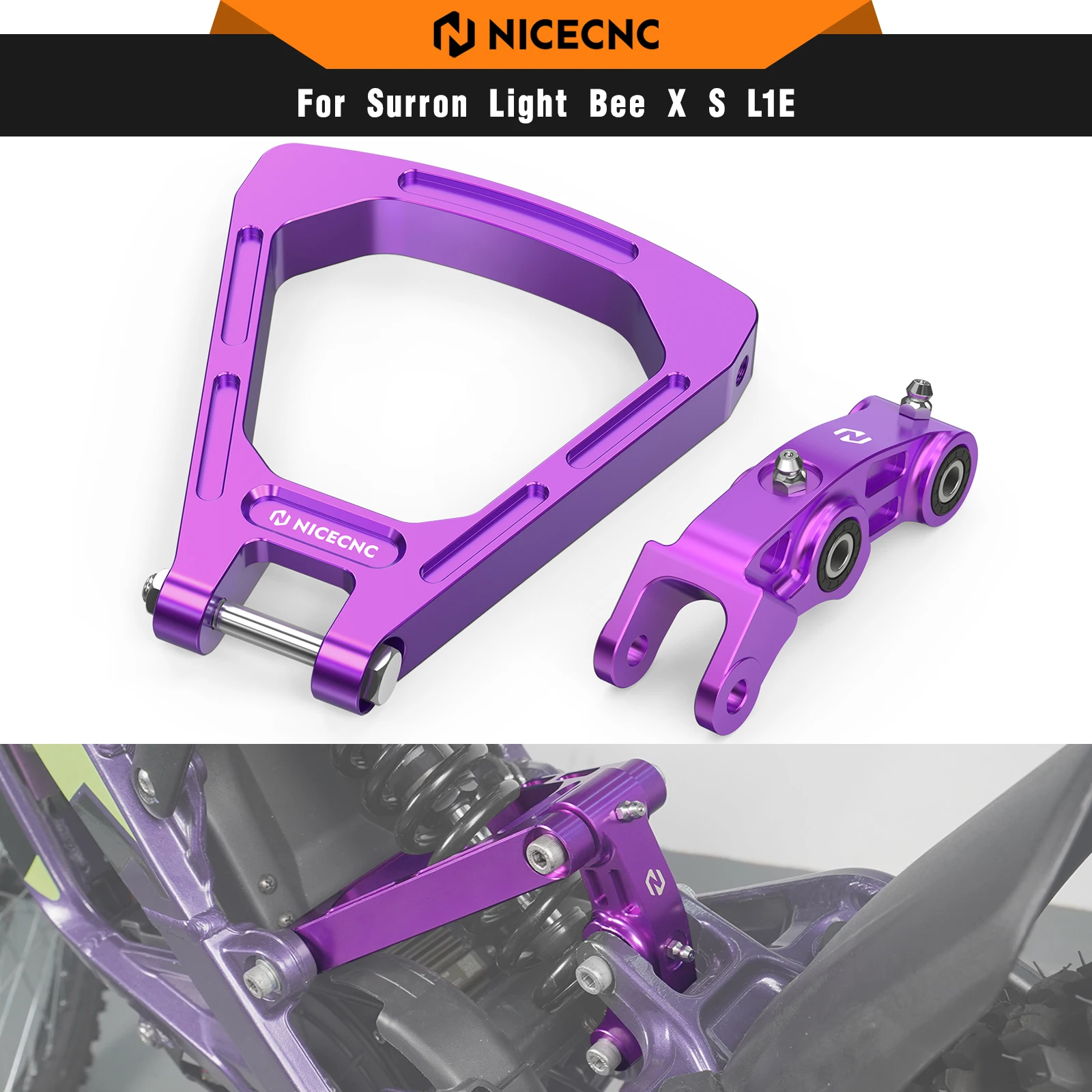 

Амортизирующий треугольный кронштейн Surron Light Bee X S L1E и рычаг задней подвески для Segway X160 X260 Электрический велосипед для грязи