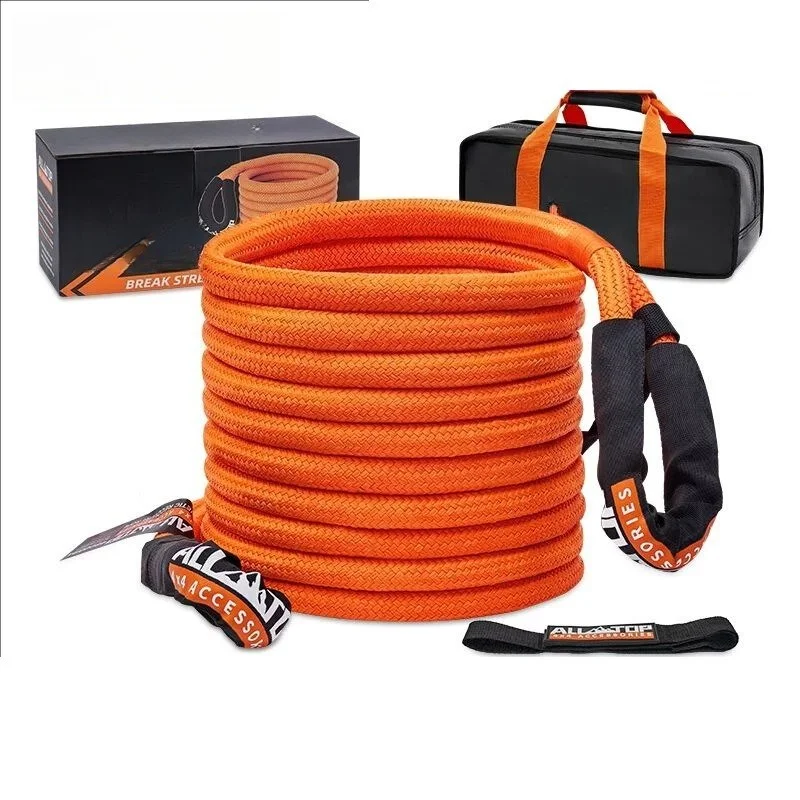 21Ton Nylon Elastic Trailer Rope for Off-road Vehicles, Specifically Designed for Rescue and Towing To Get Out of Trouble