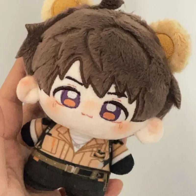 10cm Anime Love and Deepspace Cosplay Caleb Adorable Backpack Key Chain Printed Doll Body with Ear Pendant Plush Keychain Toy