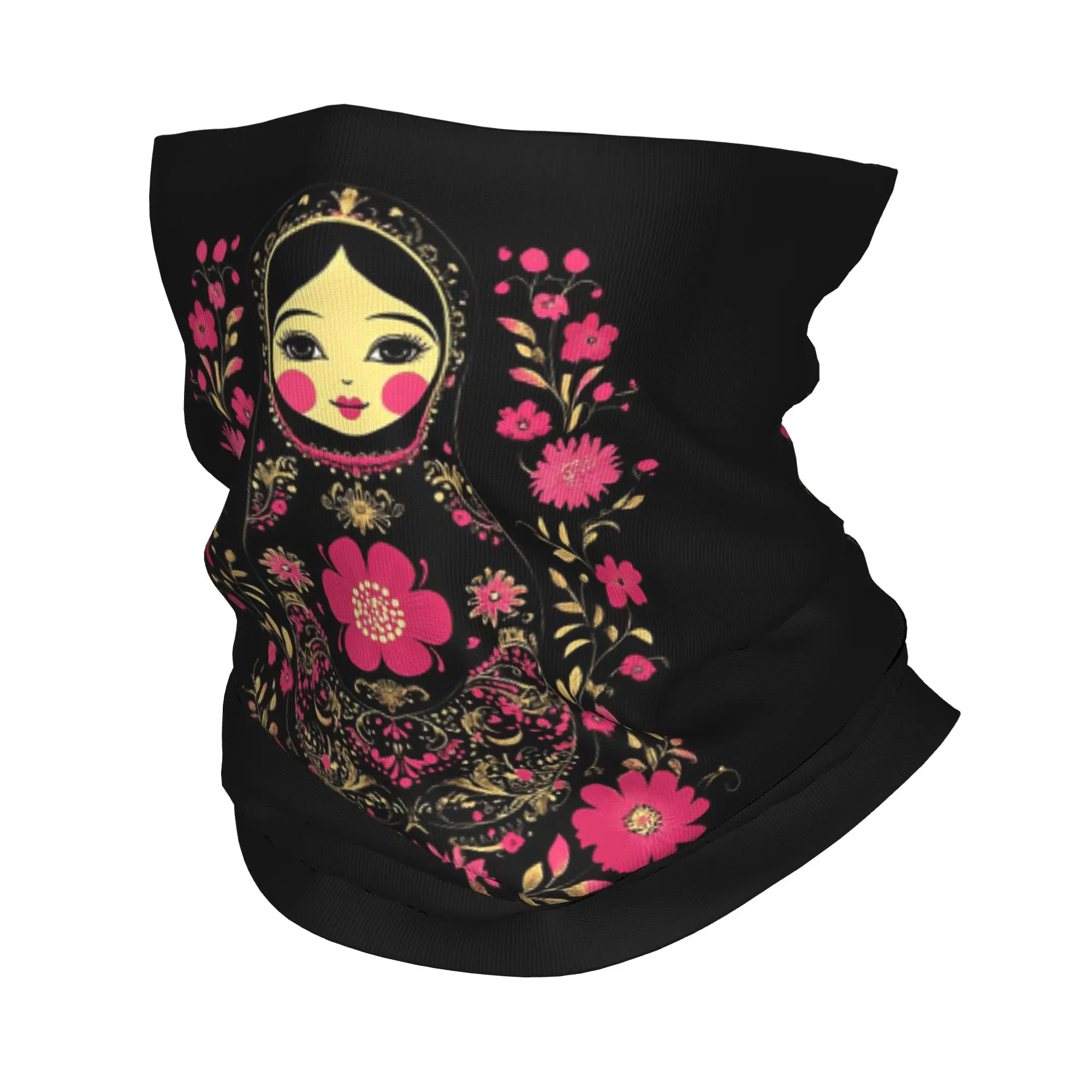 

Russian Matryoshka Doll Print Bandana Neck Cover Printed Mask Scarf Warm Face Mask Hiking Fishing For Men Women Adult