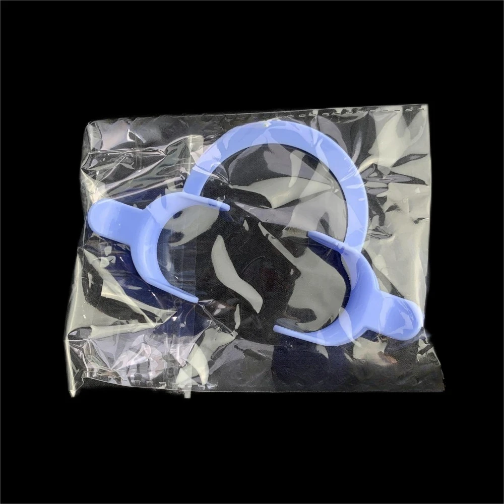 Dental Orthodontic Teeth Cheek Retractor C Type Silicone Mouth Blue Opener Sterilized High Temperature Material Tool Medium Size