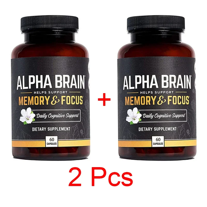 2 Bottle Alpha GPC Intelligence Capsule Promotes Brain Supplementation Vegetarianism Capsule A Choline Phosphatidylserine