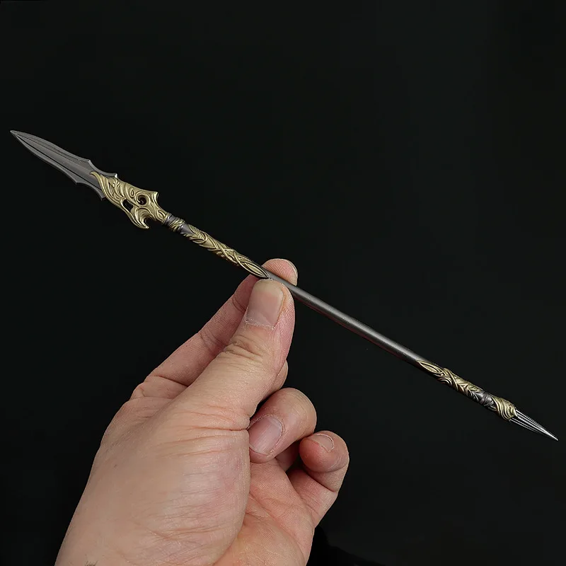 22cm Guardians of The Dafeng Spear Metal Model Anime Prosperous Samurai Sword Katana Crafts Collection Cosplay Prop Toys Gift