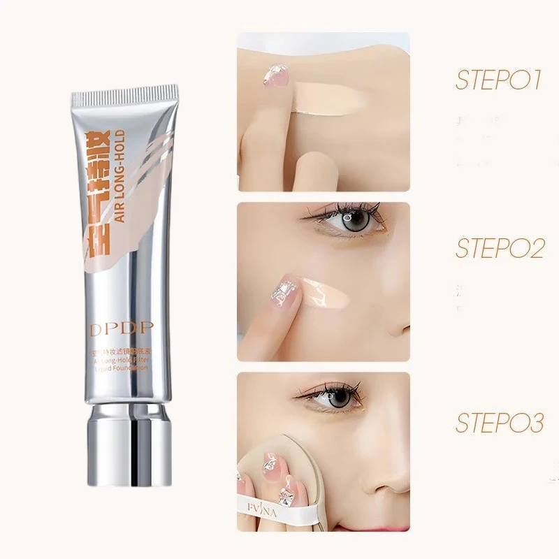 DPDP Air Long Hold Foundation Setting Makeup Long Lasting No-Makeup Removal Natural Concealer Perfect Base Makeup Cosmetics