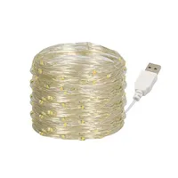 30M 10M Waterproof USB LED Lights String Copper Wire Fairy Garland Light Lamp Christmas Wedding Party Holiday Lighting wreath 6