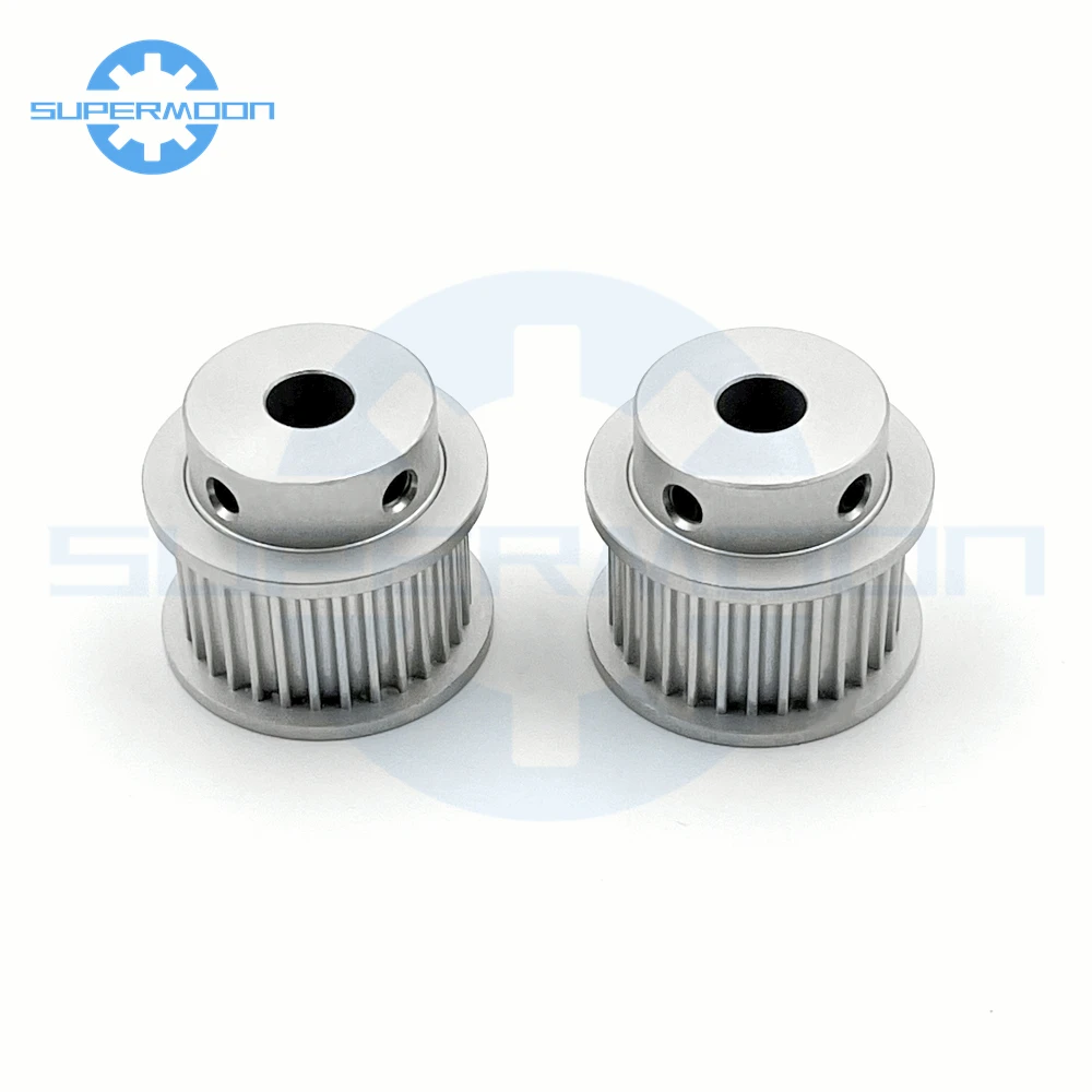 HTD 3M 24 Teeth Timing Pulley Bore 4/5/6/6.35/7/8/10/12/12.7mm For Belt Width 6-15mm Aluminum Alloy Transmission Gear Pulley