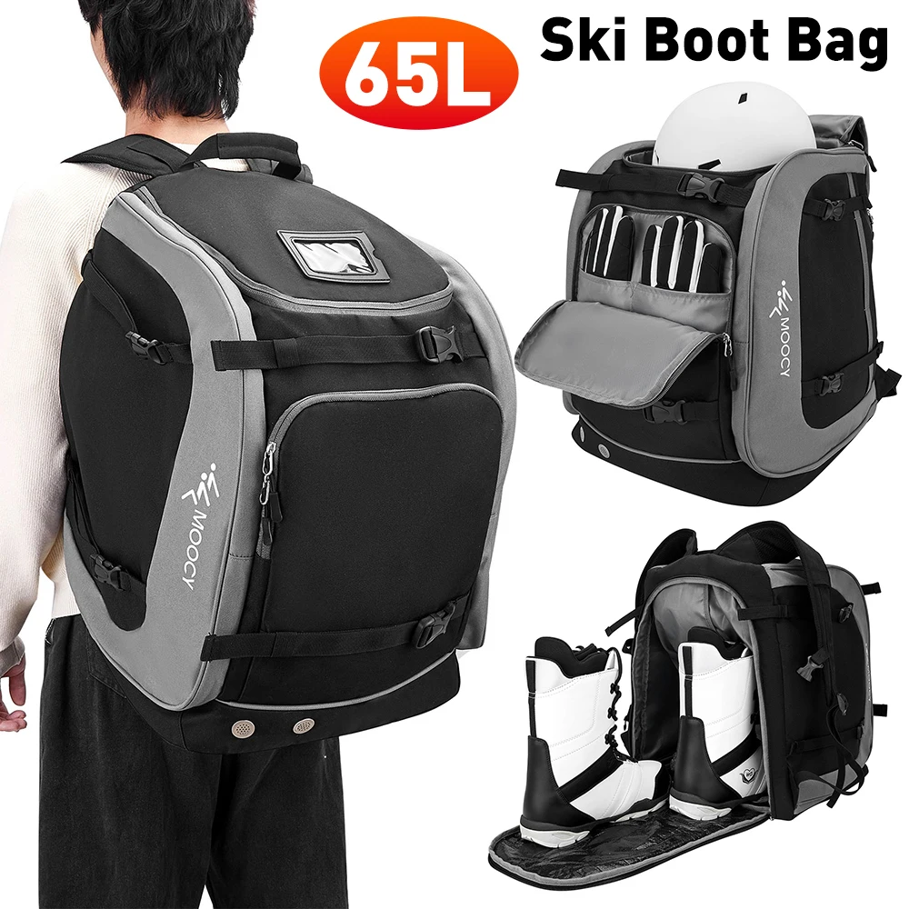 

65L Outdoor Sport Backpack Men Women Oxford Cloth Helmet Pocket Waterproof Boots Helmet Clothing Storage Bag for Hiking Climbing