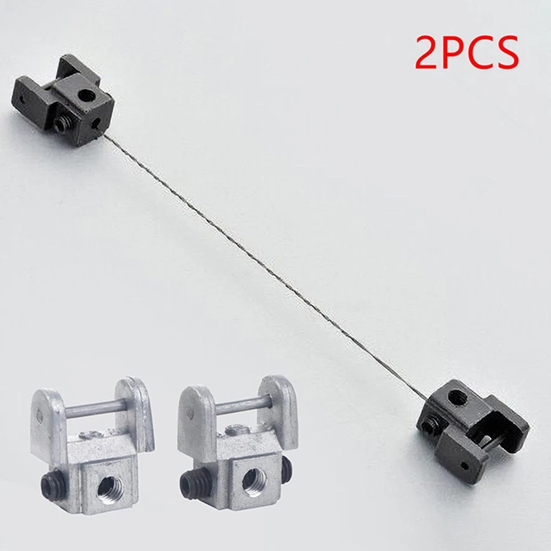 2Pcs Scroll Saw Blades Holders Conversion Kits Pin-Less Adapter Metal Upper/Lower Blade Holders