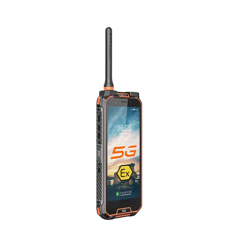 Aoro M5 5G Network 8gb+256gb IECEx Android Division 21 Ex Intrinsically Safe Zone 2 Ex Phone ATEX Rugged Phone Uhf Walkie Talkie