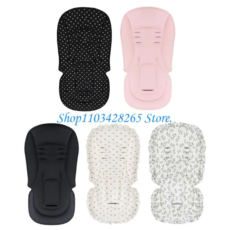 

Четырехсезонная подушка для колясок, хлопок, полиэстер, съемная подушка для детской коляски, нескользящая конструкция, подходит