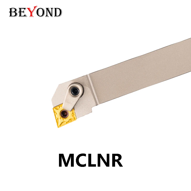 BEYOND MCLNR  MCLNL External Turning Tool Holder MCLNR2020K12 MCLNR2525M12 MCLNR3232P12 White Nickel Coating 25x25 CNC Shank