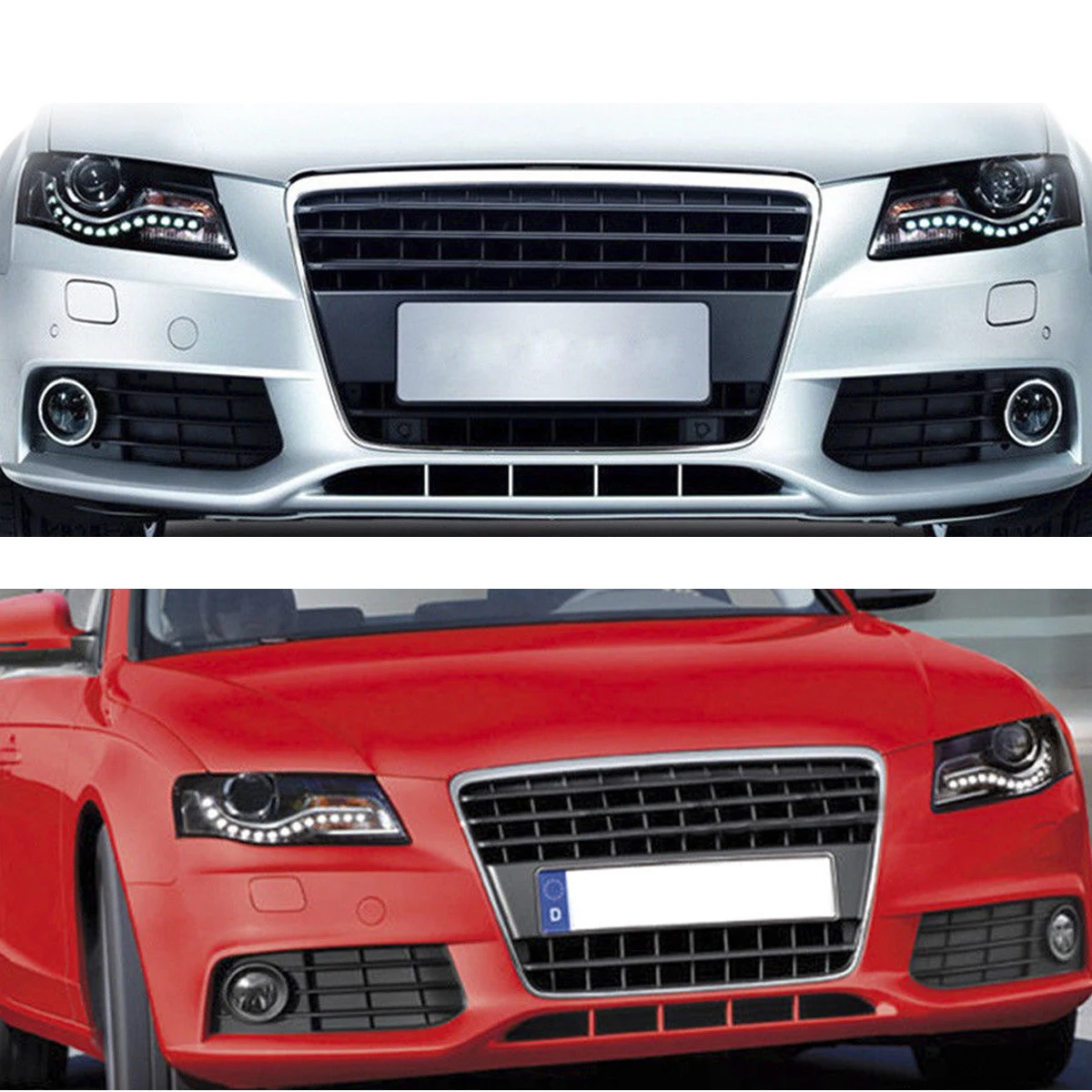 Car Front Headlight Lens Cover For Audi A4 A4L B8 2009 2010 2011 2012 Left/Right Transparent Lampshade Clear Headlamp Shell