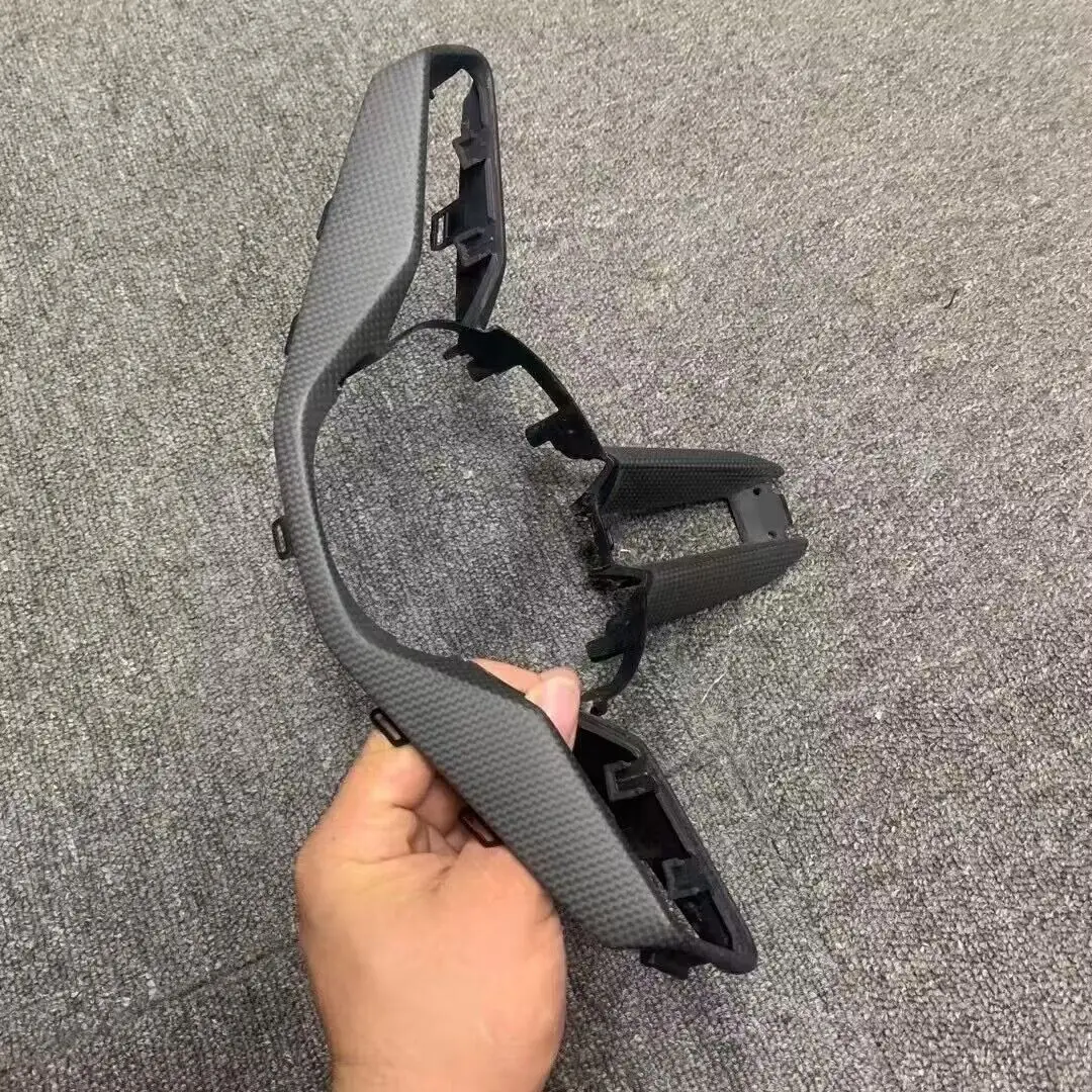 

Для Porsche 911 992Cayenne Panamera 2022 2023 2024, крышка рулевого колеса из настоящего углеродного волокна, аксессуары для интерьера, автомобильный Стайлинг