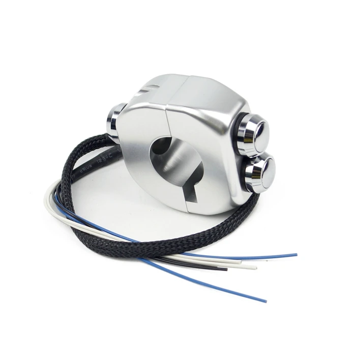 22mm Motorcycle Switches Waterproof Handlebar Switch Headlight Fog Light Horn Brake ON/OFF Start Kill 3 Button Switch
