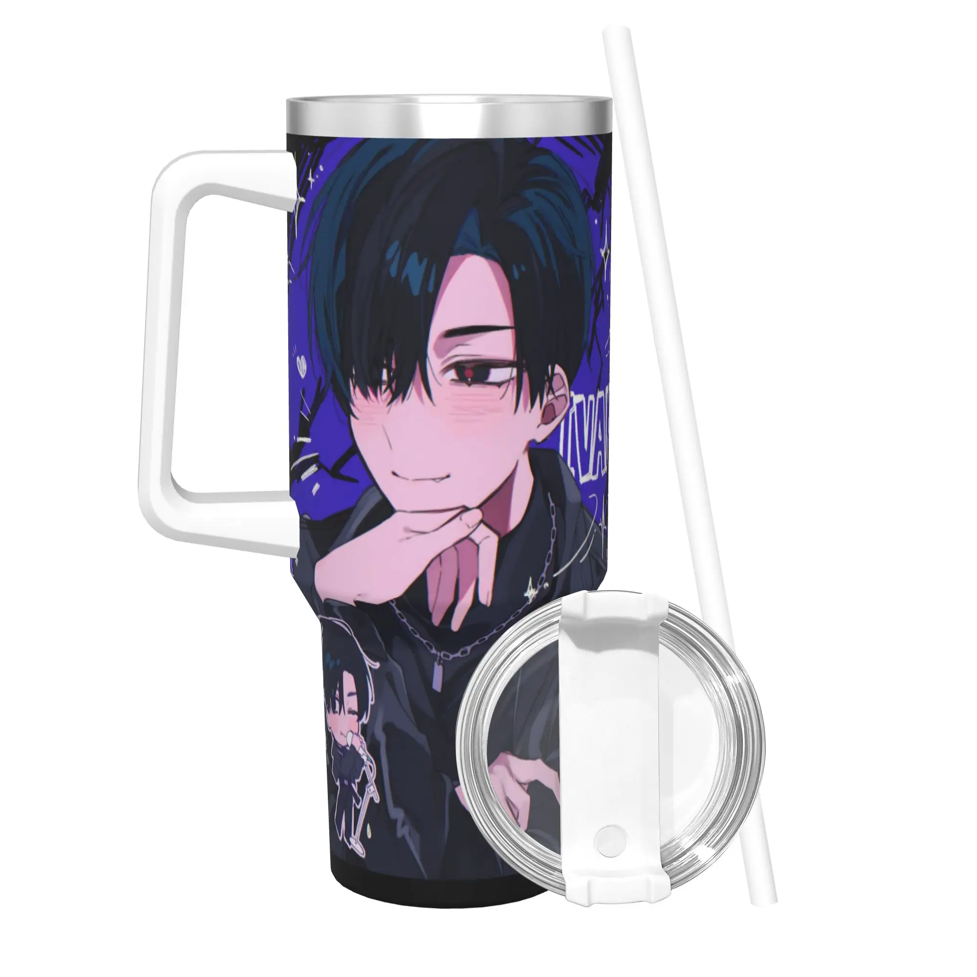 40OZ Stainless Steel Tumbler Aliens Stages Anime Thermal Cups  Portable Hot Drinks Car Mugs Travelist Water Bottle