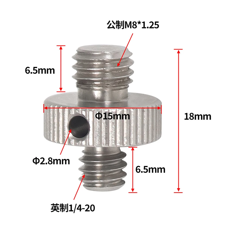 1x 変換ネジ 1/4 から 1/4 3/8 インチ M4 M5 M6 M8 M10 プロジェクター