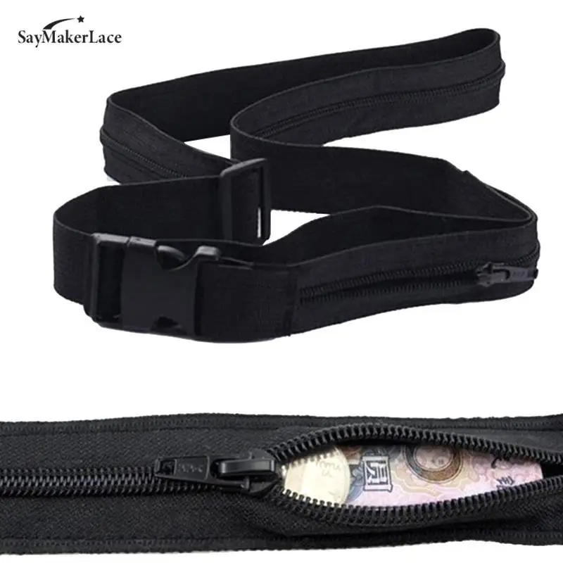 Outdoor Travel Cash Anti-Theft Belt Waist Bag Women Portable Hidden Money Strap Belt Wallet Waist Pack Men Secret Hiding Belt