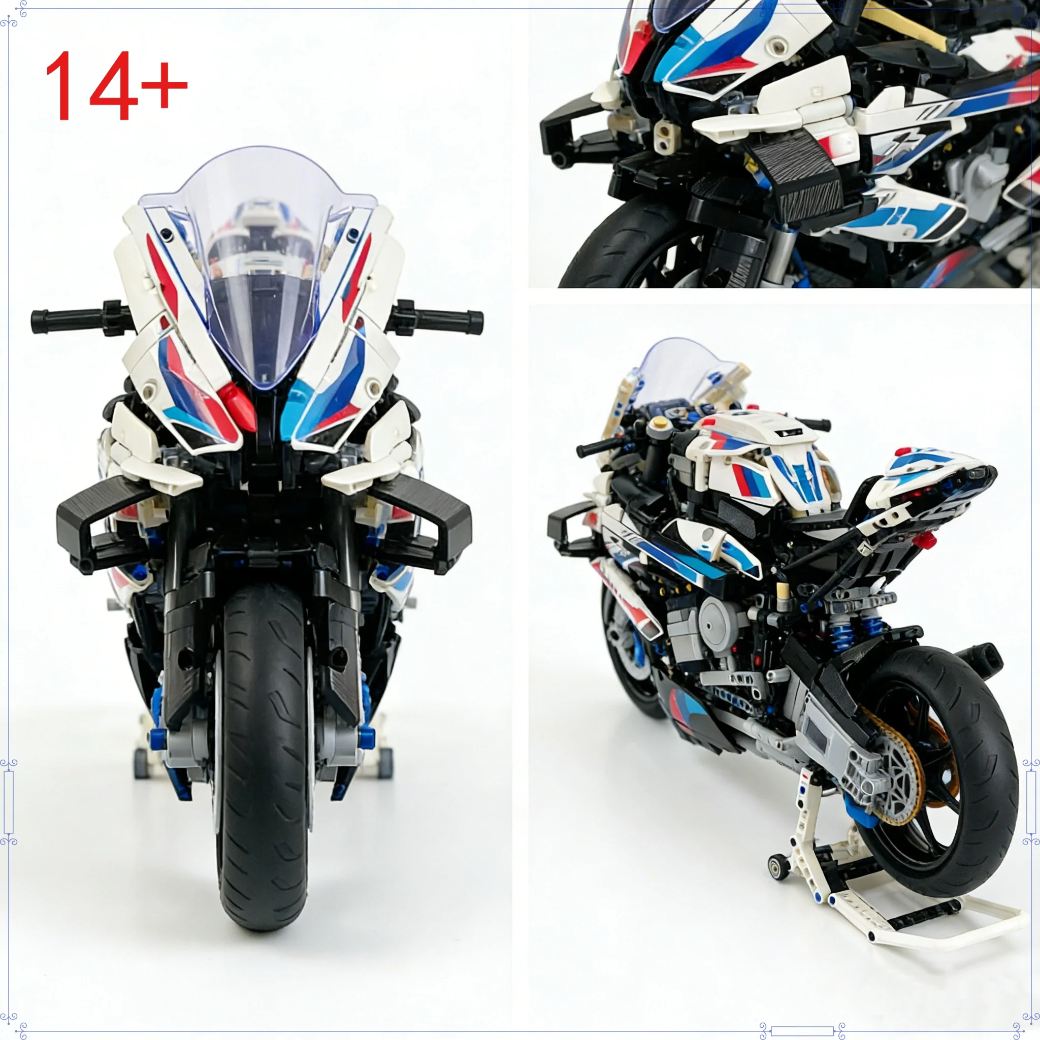 

Технический конструктор мотоцикла 1:8: Супер-гоночная модель мотоцикла для самостоятельной сборки, развивающая игрушка-конструктор, подарок для детей