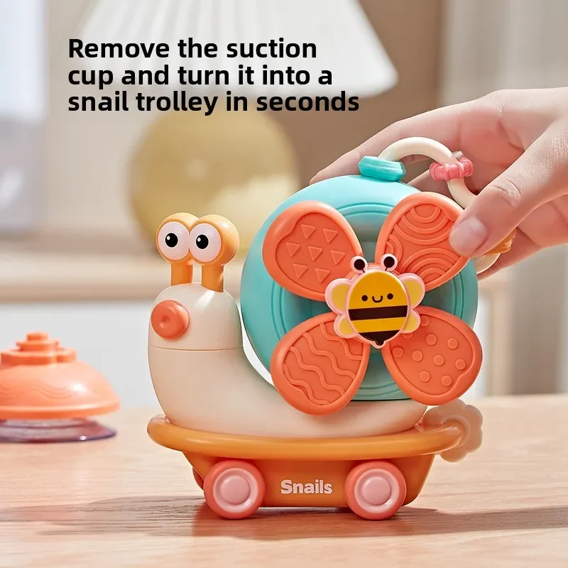 3in1 Baby Montessori Inspired Dining Table Sucker Rotation High Chair Toy Suction Cup Spinner for Baby Toddler and Newborn Gifts
