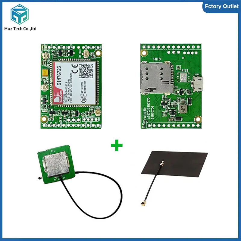 SIMCOM SIM7672G Core Board IoT 4G LTE CAT1 Module Global bands suporrt Data GNSS(Optional) Development kit With antenna