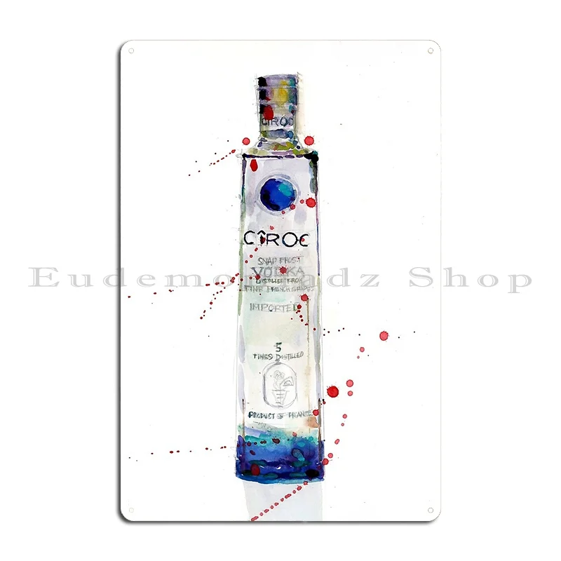 Vodka Bottle Bar Deco Metal Sign Designing Wall Cave Plates Pub Plates Club Tin Sign Poster