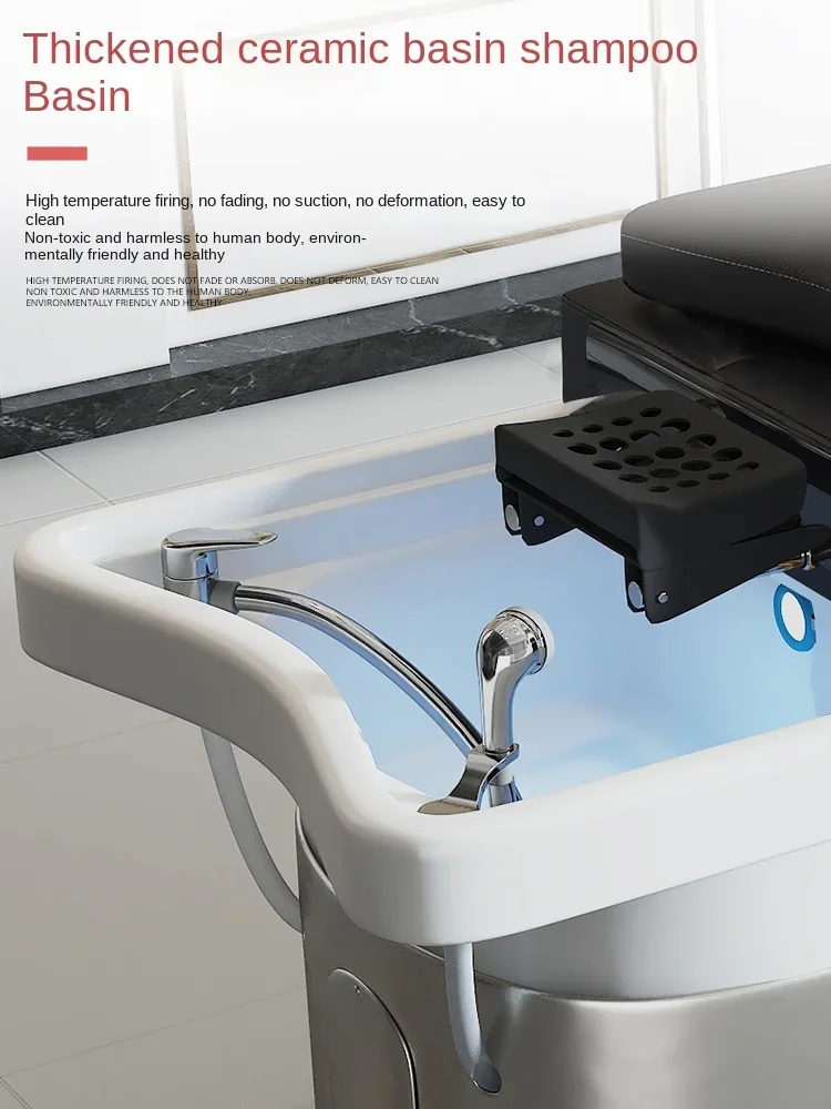 

Тайская терапия для головы с циркуляцией воды, керамическая чаша для фумигации, шампунь-бассейн из нержавеющей стали.