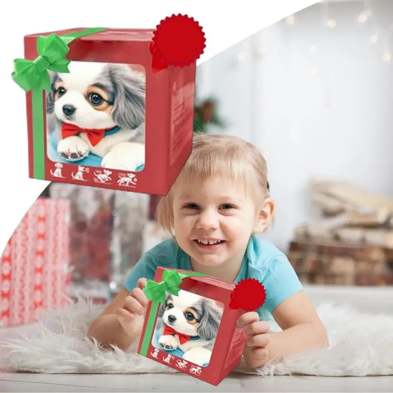 Roboter-Hunde für Erwachsene, realistische Welpen-Roboter-Kollektionen, weicher Plüsch, schöne Tier-Schlaflappenpuppe für Kinder und Erwachsene, emotional