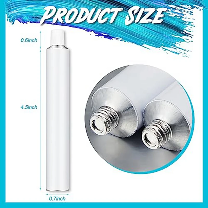 Empty Paint Tubes Aluminum Paint Tubes Paint Tubes 20 Ml For Making Paint And Store Remaining Paint Acrylic Oil