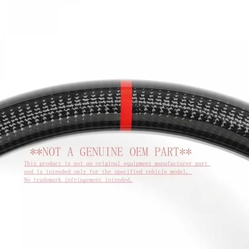 For Ford Steering Wheel Horn Cover 24 Series Transit D Shape Carbon Fiber Shell Decorative