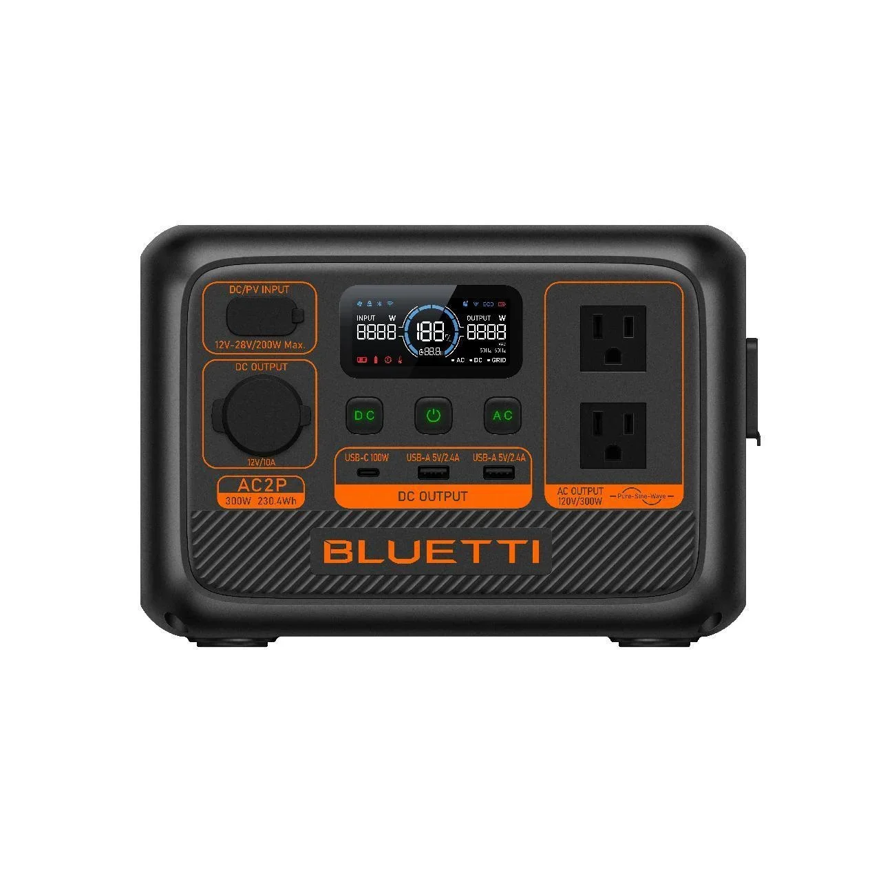 BLUETTI AC2P 300W/230.4 Wh Portable Power Station