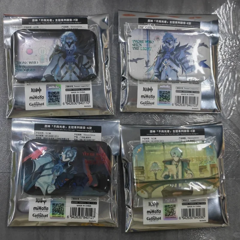 Genuine Genshin Impact Those Who Shun The Light Series Badge Blind Box The Doctor Il Dottore Zandik Regrator Pantalone Toy Gift - view 3