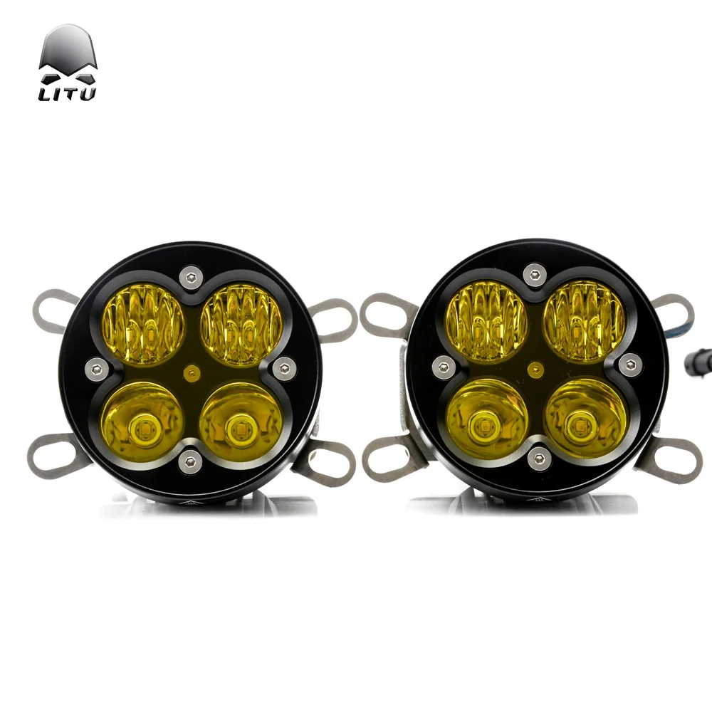 Led Fog Flood Light Assist Driving Lamp 3 Inch 46w Led Motorcycle Lights Yellow IP 68 Led Fog Lamp for 2016-2019 Tacoma - Image 2