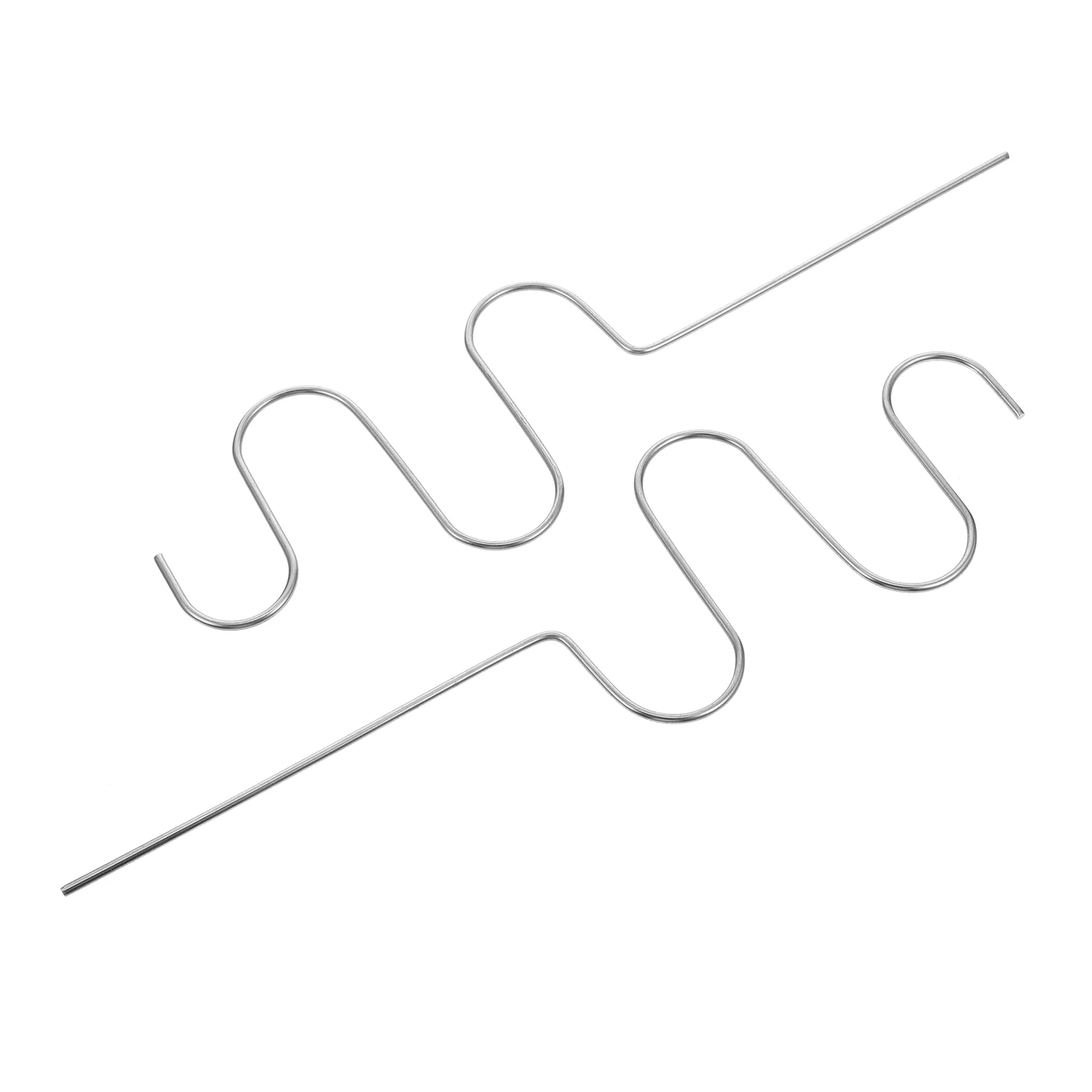 

2 Pcs Plant Rack Support Frame Gardening Tool Flower Stake Metal for Green Stainless Steel Silver Stand