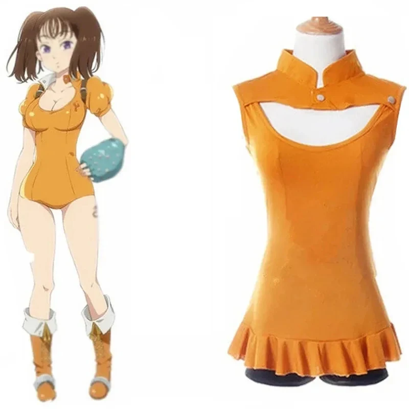 2025 SingXeng Anime Imashime no Fukkatsu Diane Serpent's Sin of Envy Costume de Cosplay Femme Ensemble Haut et Short Personnalisable gf;.9