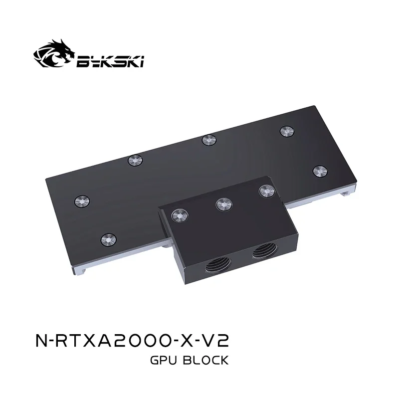 Bykski N-RTXA2000-X-V2 GPU استخدام كتلة المياه لبطاقة الفيديو Leadtek RTX A2000 / مشعاع تبريد النحاس / T2 مادة النحاس الأحمر