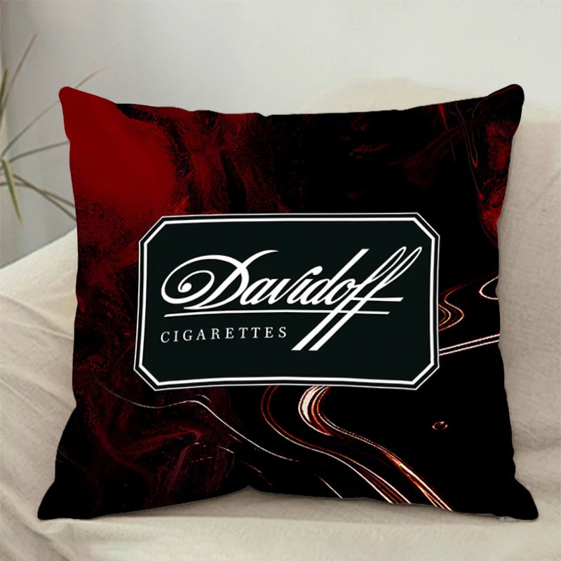 Comfortable pillow room bedroom office coffee shop car pillow living room Davidoff pillowcase Fashion brand Home Decor 45X45cm