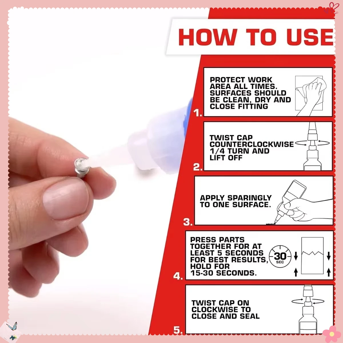 Super Glue Pro, Cairan Pengering Cepat untuk Perbaikan Plastik, Logam, Kayu, Ikatan Kuat & Transparan untuk Kerajinan, Perbaikan Rumah oleh Profesional.