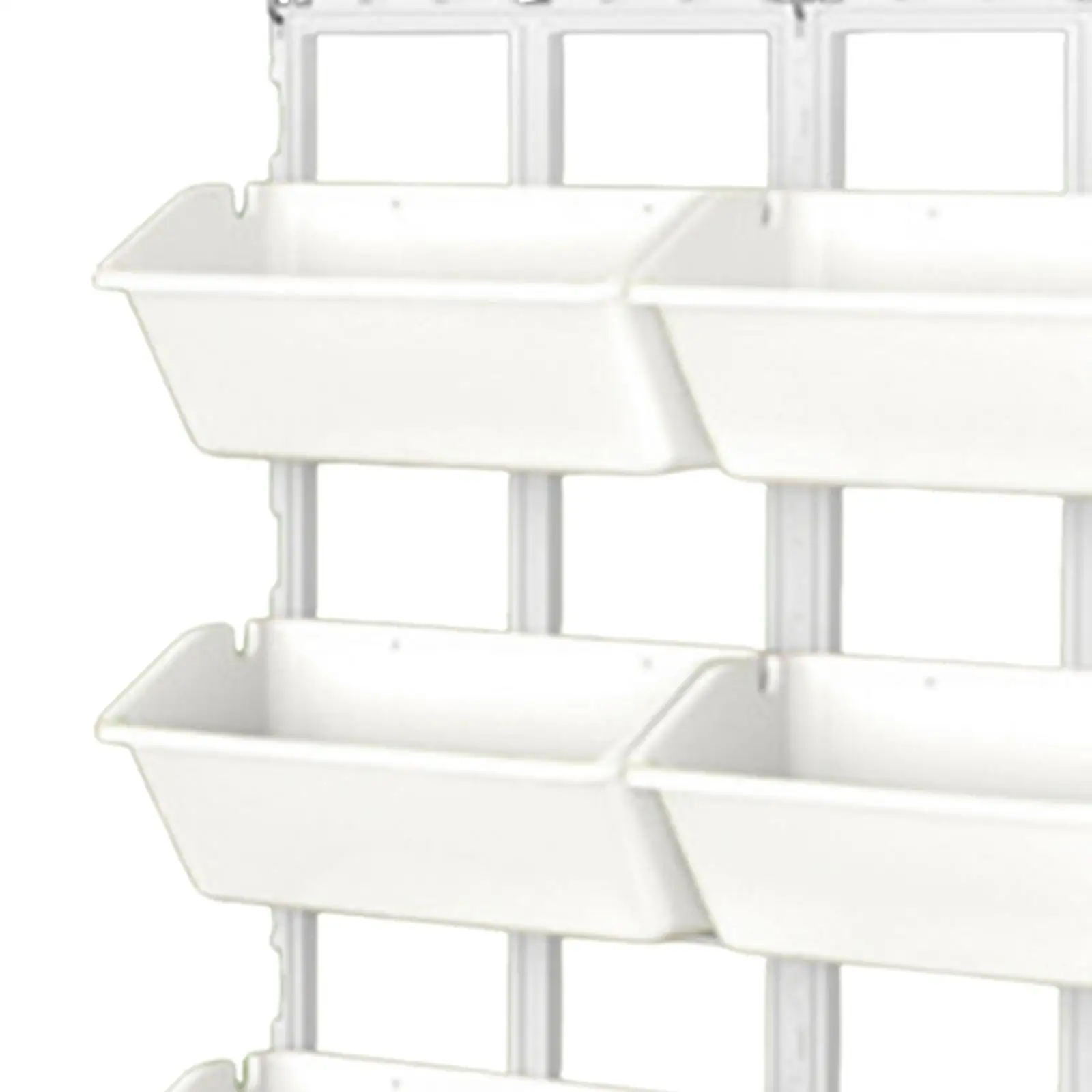 4 Tier Vertical Wall Planter with Drainage Holes, Plant Holder, Flower Pot for