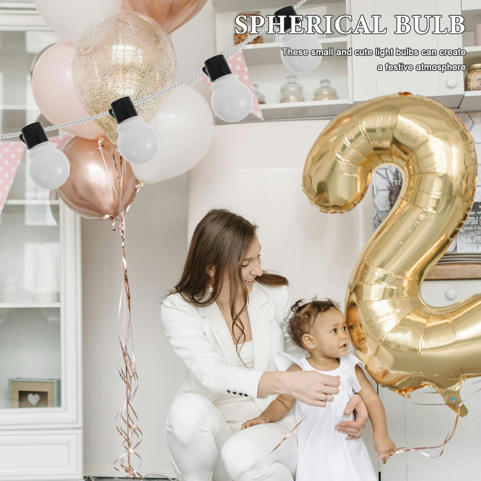 20 pezzi di luci a globo vuote, luci a sospensione, decorazioni, lampadine di ricambio in plastica per vacanze, matrimoni, giardino, uso interno ed esterno