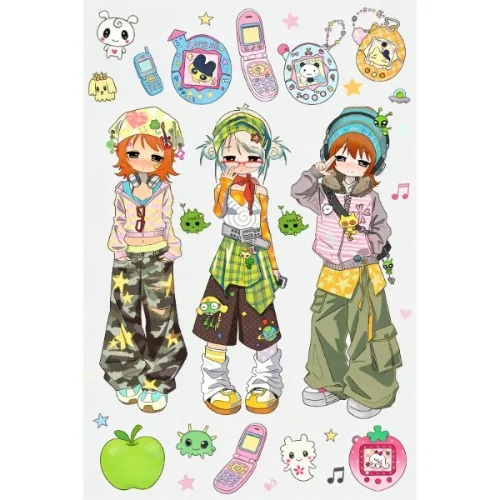 2 قطعة ملصقات على شكل رسوم كرتونية بطاقة جو ملصق شخصية مادة دفتر الملاحظات DIY #2