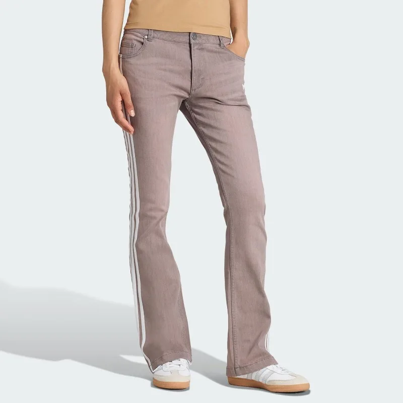 Adidas Clover Ladies Classic Denim Slim Fit Sports Trumpet Trousers KE9803