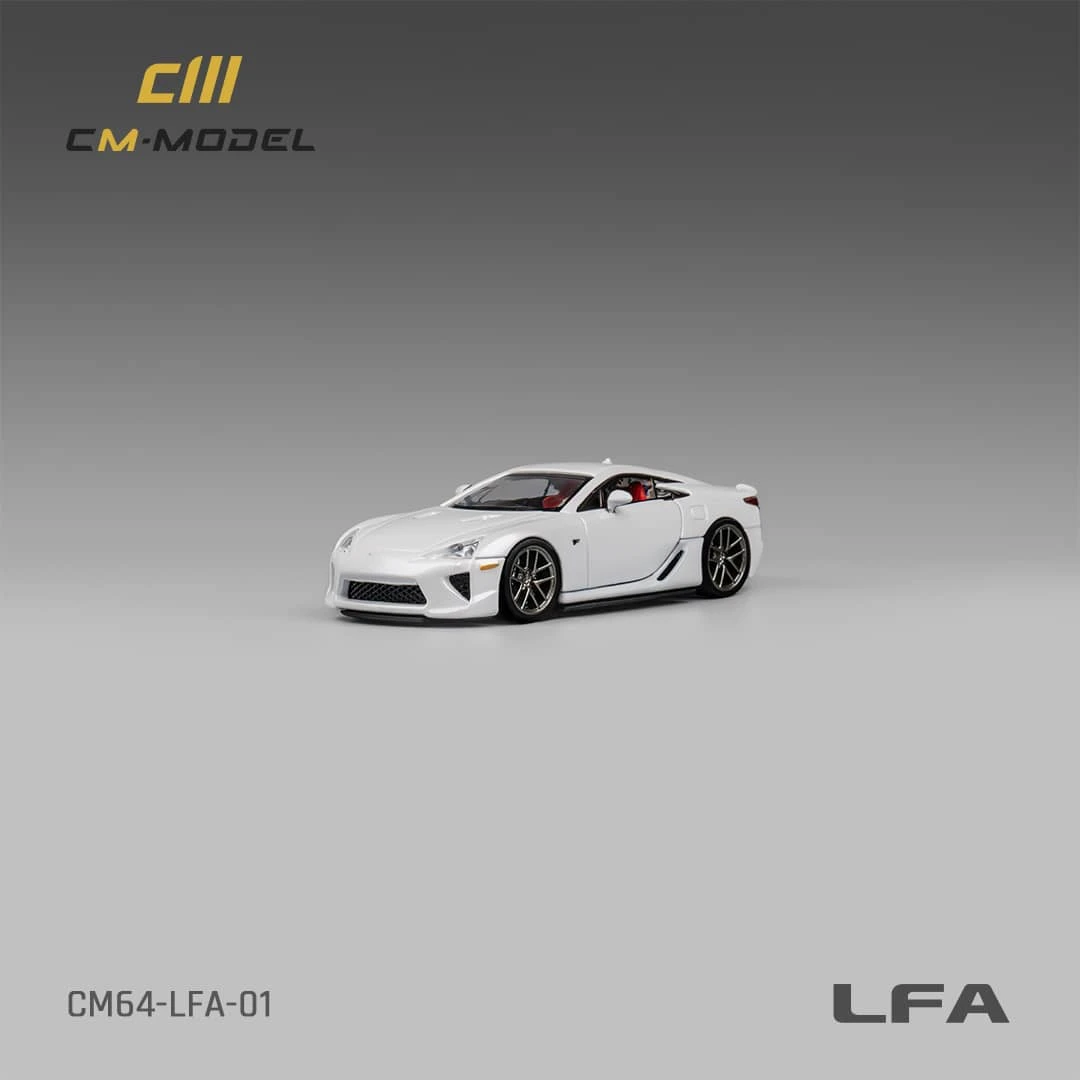 CM MODEL 1:64 LFA Pearl White Diecast Model Car