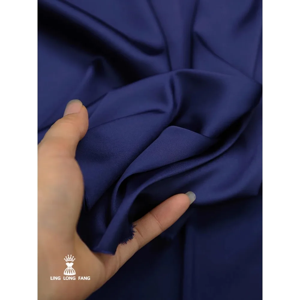 Thin Stretch Satin Fabric for Silky Drape Satin Halter Dress Pajamas Wide-legged Trousers Fashion Fabric Sewing Designer Fabric